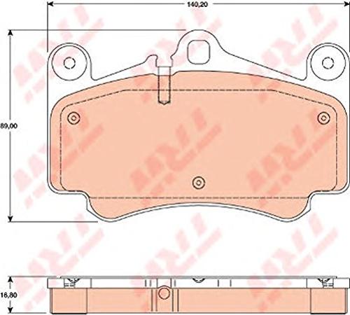 ผ้าดิสเบรคหน้า PORSCHE CARRERA 4S ปี04-07 / Front Brake Pads,