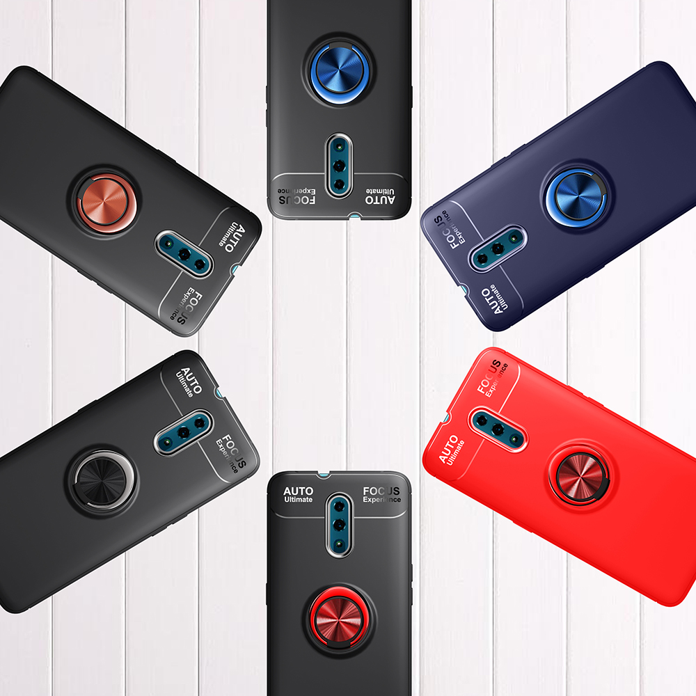 Case OPPO Reno / Pre-order * เคส TPU ขาตั้งแหวนนิ้ว (แผ่นแม่เหล็กโลหะในตัว) วัสดุ TPU คุณภาพสูงกันกระแทกและทนต่อแรงกระแทก *