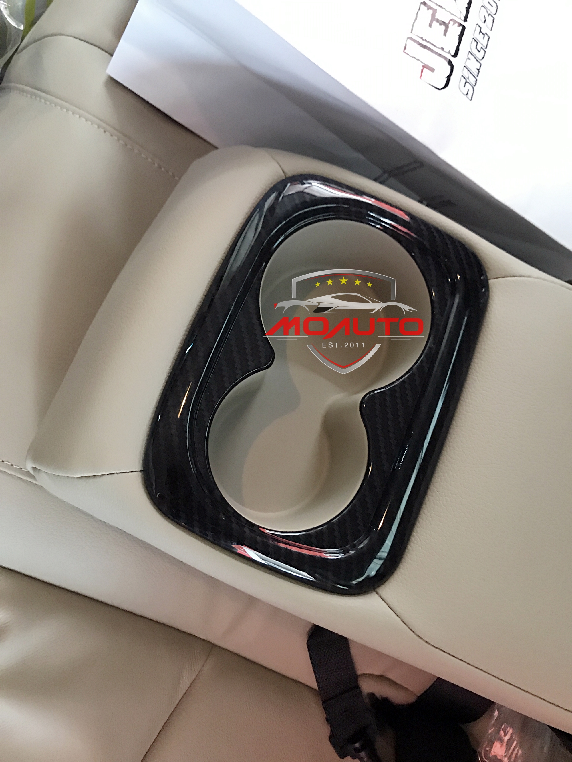 ครอบที่วางแก้วเบาะด้านหลังเคฟล่า CIVIC FC/FK