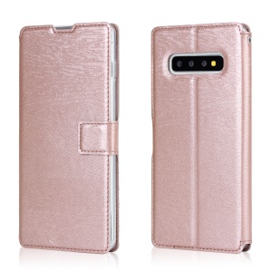 Case Samsung Galaxy S10 / Pre-Order * เคสลายไม้หนัง PU ยืนการ์ดสล็อตเคสTPU ด้วยเชือกแขวน *