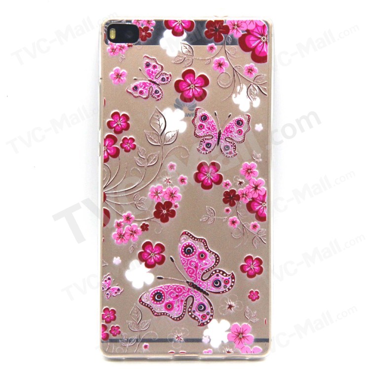 Case Huawei P8 / Pre-order * สลิม TPU พื้นผิวลายนูนบรรเทาสดใส *