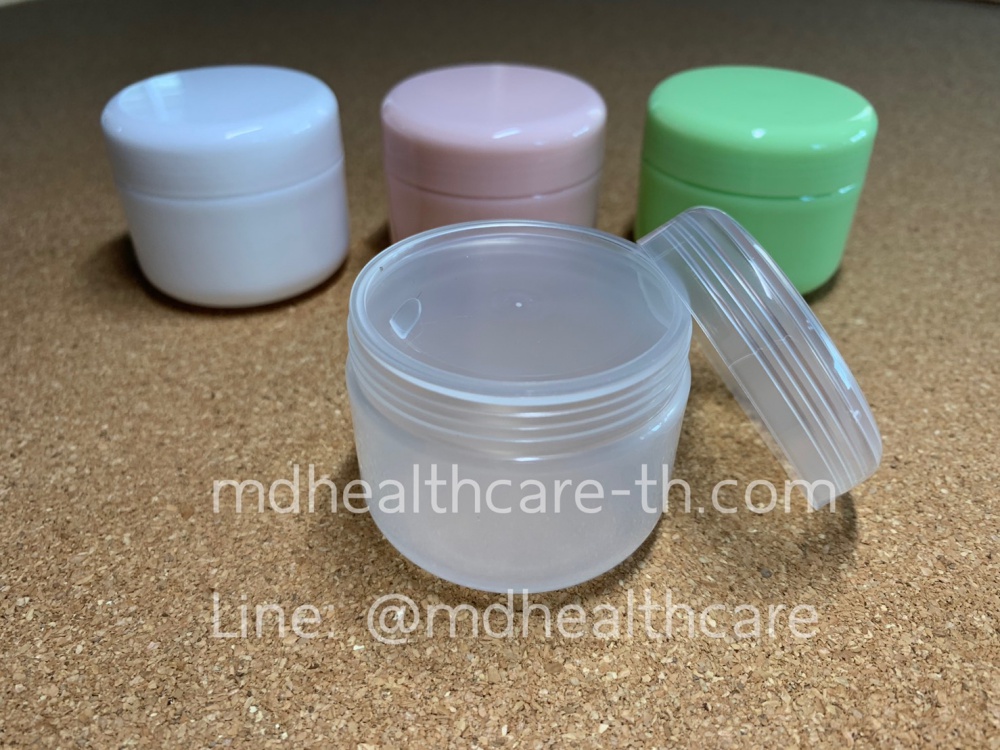 กระปุกครีม กระปุกครีมพลาสติก 20กรัม (10ชิ้น/ชิ้นละ5บาท)