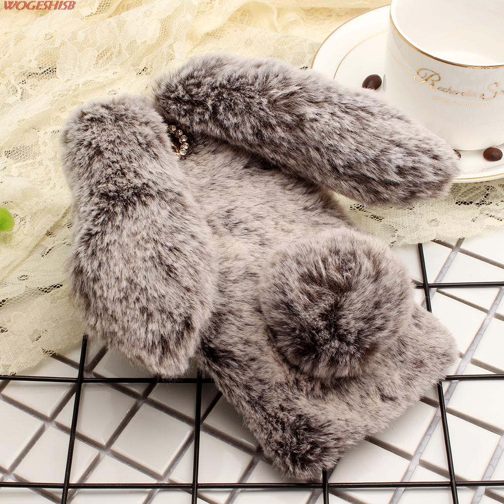 Case Huawei GR5 / Pre-order * เคสขนนุ่มน่าสัมผัสเคลือบ Rhinestone TPU *