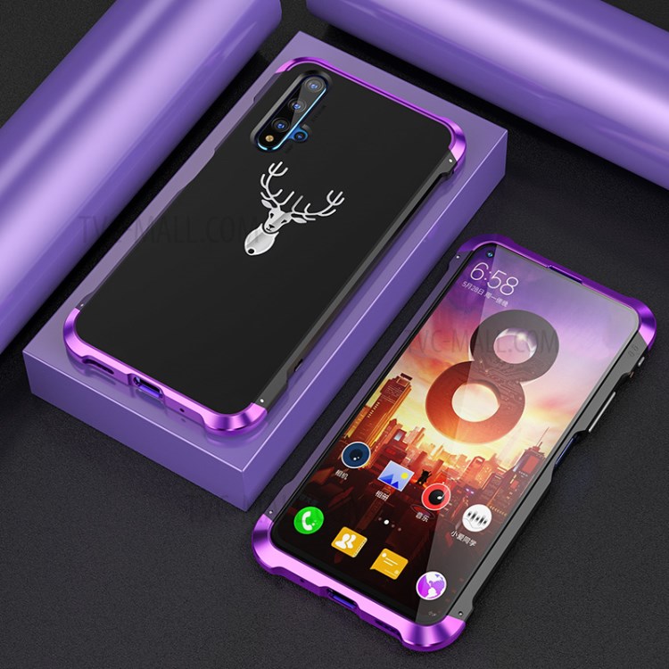 Case Huawei Nova 5T / Pre-order * เคสกันกระแทกกรอบโลหะ + ฝาครอบ + หัวเข็มขัด *