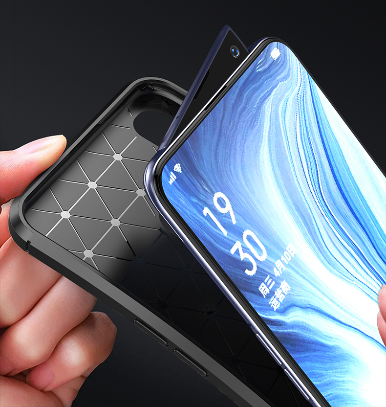 Case OPPO Reno / Pre-order * เคสคาร์บอนไฟเบอร์เนื้อ TPU ป้องกันอ่อนนุ่มยืดหยุ่นและทนทาน *