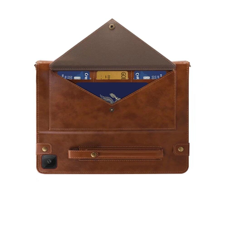 Case Samsung Galaxy Tab S6 Lite / Pre-Order * เคสกระเป๋าสะพายหนัง PU หรูหรา หนัง PU + TPU ซิลิโคนปกหลัง *