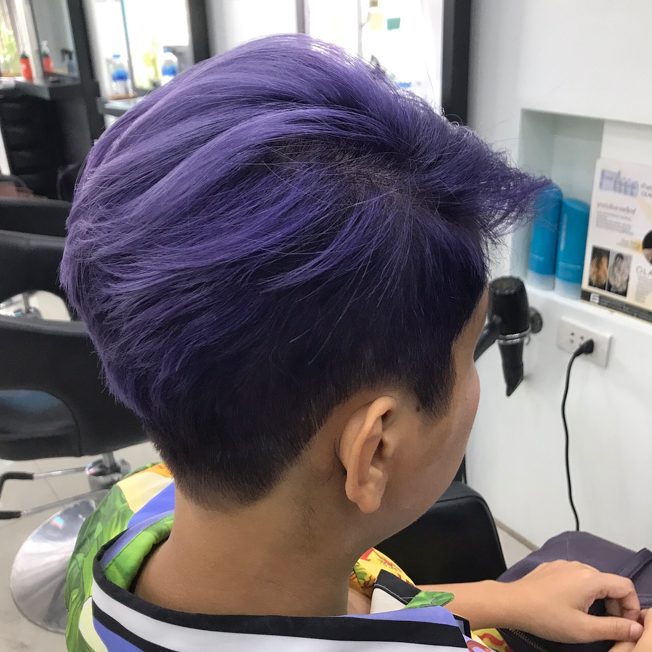 สีผมม่วง lavender