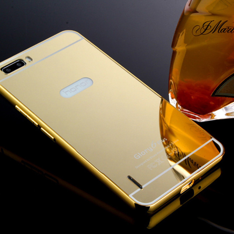 Case Huawei Honor 6 Plus / Pre-order * Bumpers 2in1 แกร่งกันชนโลหะ + พลาสติกแผ่นหลังเงาเหมือนกระจก *