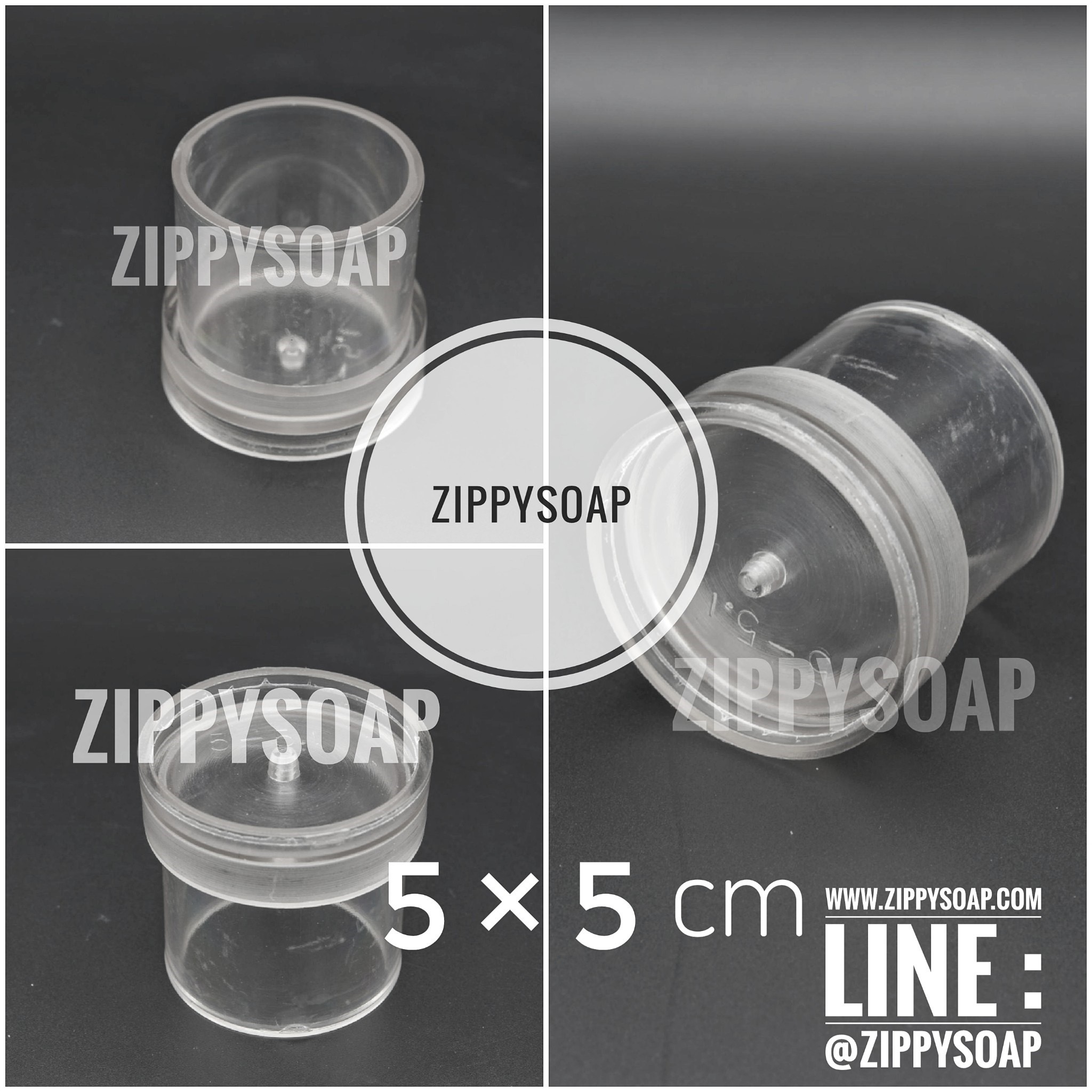 แม่พิมพ์อคิริค ทำเทียน ทรงกระบอก 5*5 cm