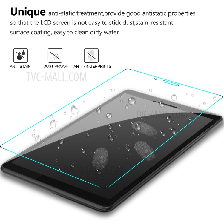 กระจกนิรภัย Lenovo Tab M7 / Pre-order * 9H แบบเต็มหน้าจอครอบกระจกโค้ง 0.25 มม. ฟิล์มขอบ *