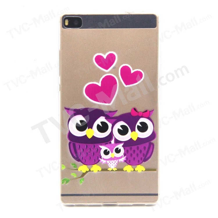 Case Huawei P8 / Pre-order * สลิม TPU พื้นผิวลายนูนบรรเทาสดใส *