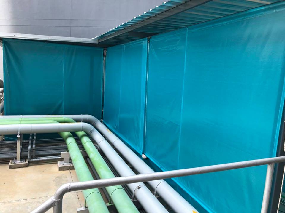 ผ้าใบชักรอกสีขุุ่น skylight solarview 6 M X 1 M ผ้าใบสีขุ่น โปร่งแสง (ไม่รวมเสาเหล็กค้ำยัน) ผ้าใบกันสาดแบบขุ่นมัว ผ้าใบกันฝนโปร่งแสง ผ้าใบม้วนกันฝนแบบขุ่น ผ้าใบม้วนกันแดดสีขุ่น สีขุ่น Sky Light Solar View