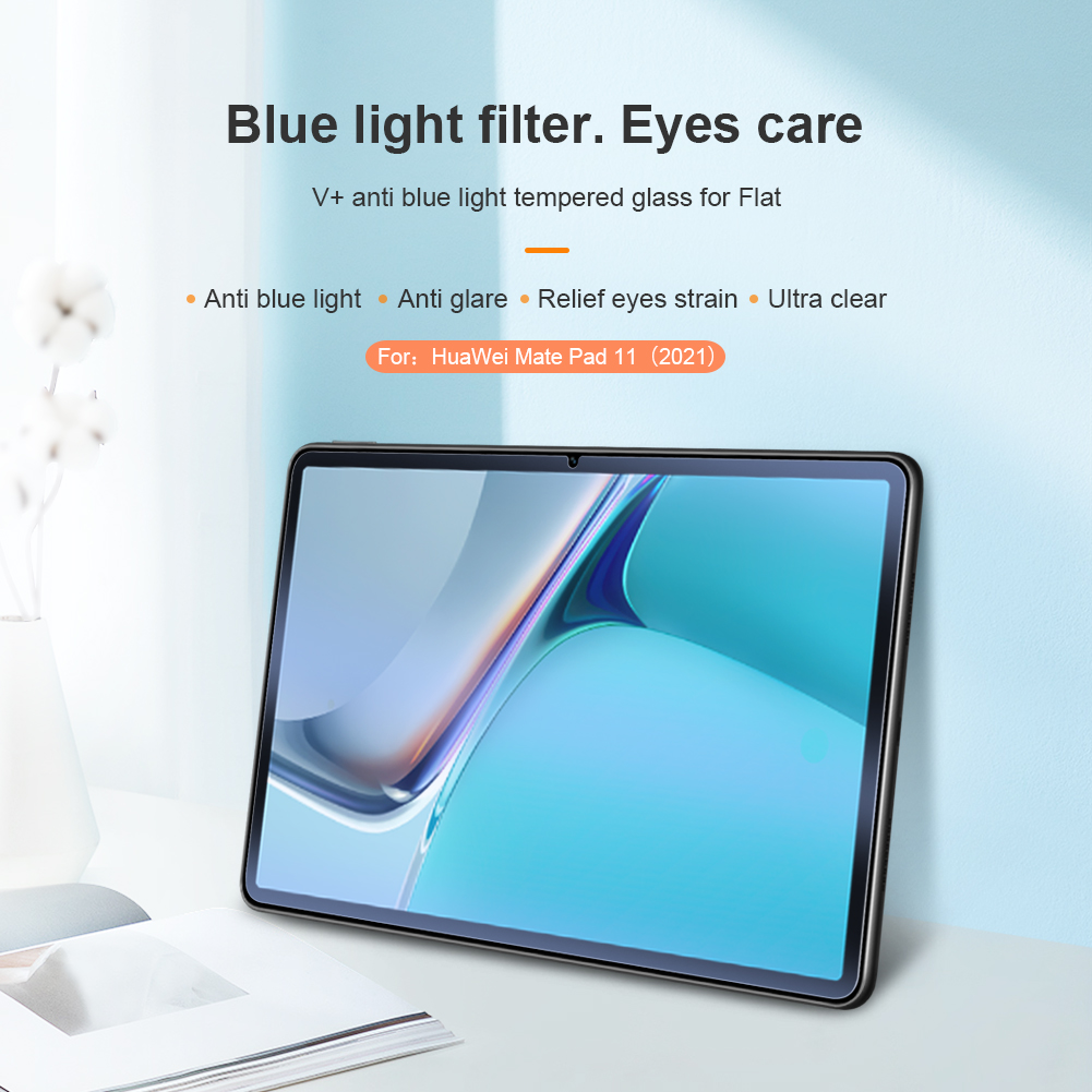 กระจกกันรอย HUAWEI MatePad 11 # Pre- Order * NILLKIN V + Series Anti-blue-ray ป้องกันหน้าจอป้องกันแสงสีฟ้าสามารถกรองแสงสีน้ำเงินที่เป็นอันตรายได้เกือบทั้งหมดและลดอาการเมื่อยล้าของดวงตา *