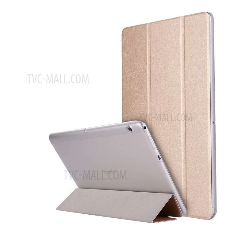 Case Huawei MediaPad T3 10 / Pre-order * เคสเนื้อผ้าไหม PU ด้านหน้า + โปร่งด้านหลัง PC *