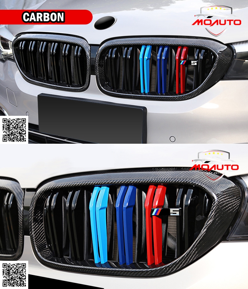 กระจังหน้าคาร์บอนแท้ ซี่คู่ 3สี ทรง M5 BMW G30