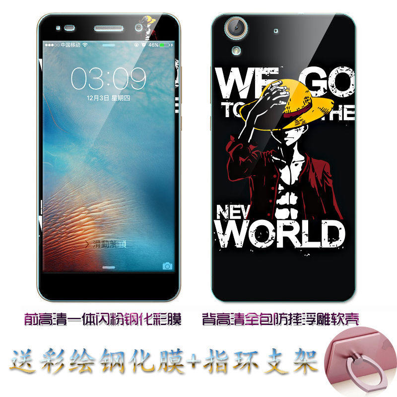 Case Huawei Y6ii / Pre-orde * เคส TPU ลายการ์ตูนน่ารักๆ + กระจกนิรภัย *