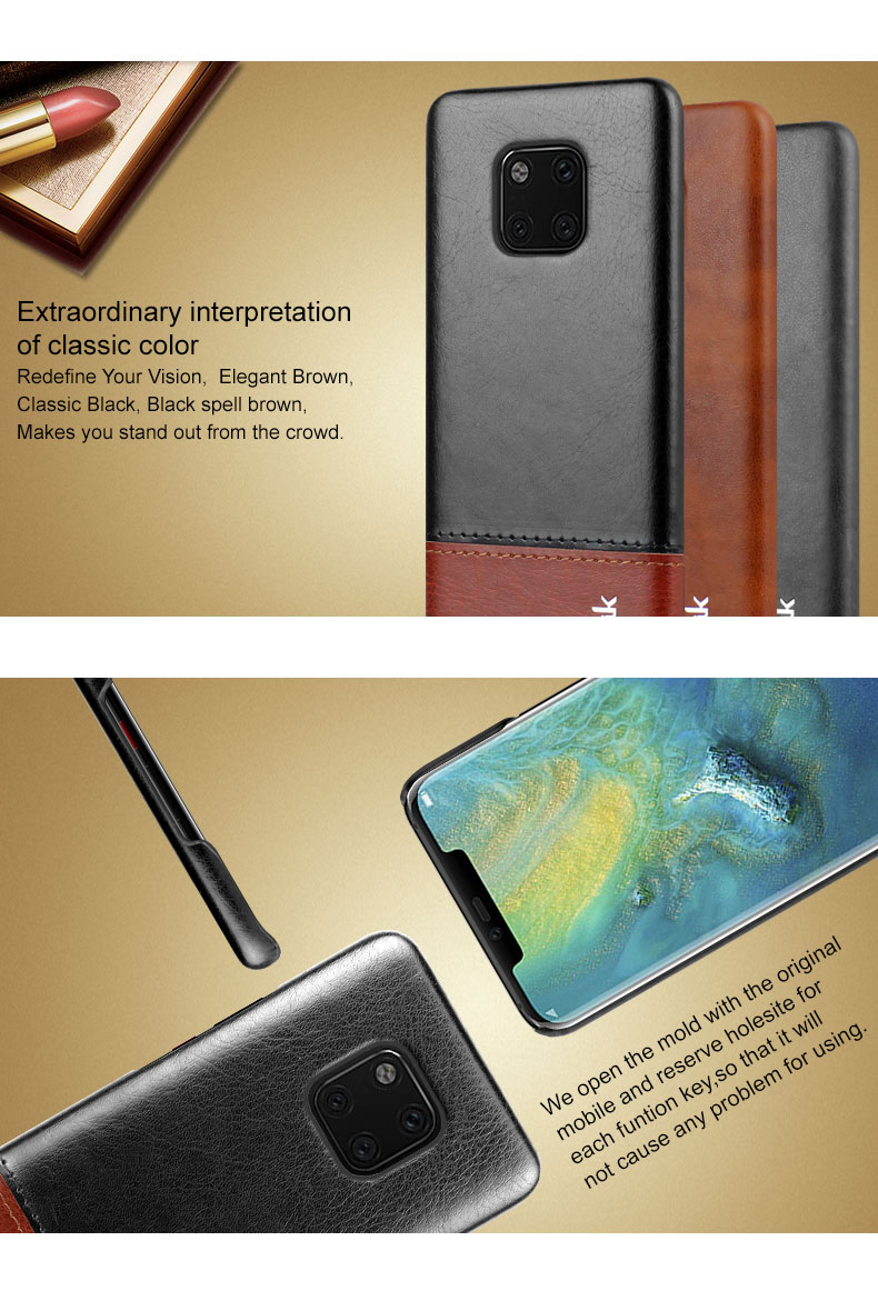 Case Huawei Mate 20 Pro / Pre-order * IMAK Ruiyi หนัง PU เคลือบ รูปลักษณ์เรียบง่าย แต่คลาสสิก *