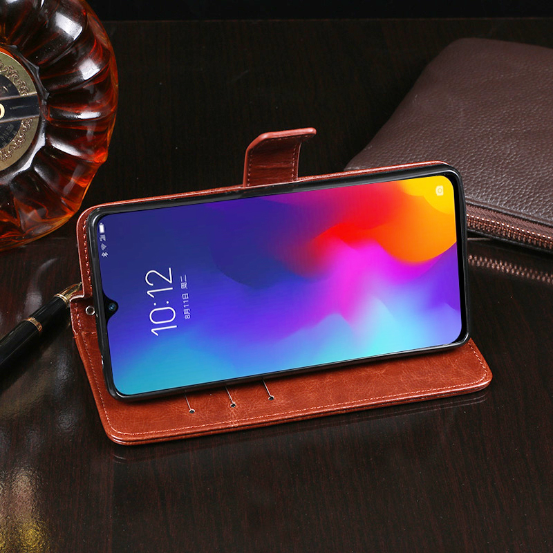 Case Lenovo K10 Note / Pre-order * เคสกระเป๋าสตางค์ธุรกิจผิมหนังม้าที่มีช่องเสียบการ์ด *