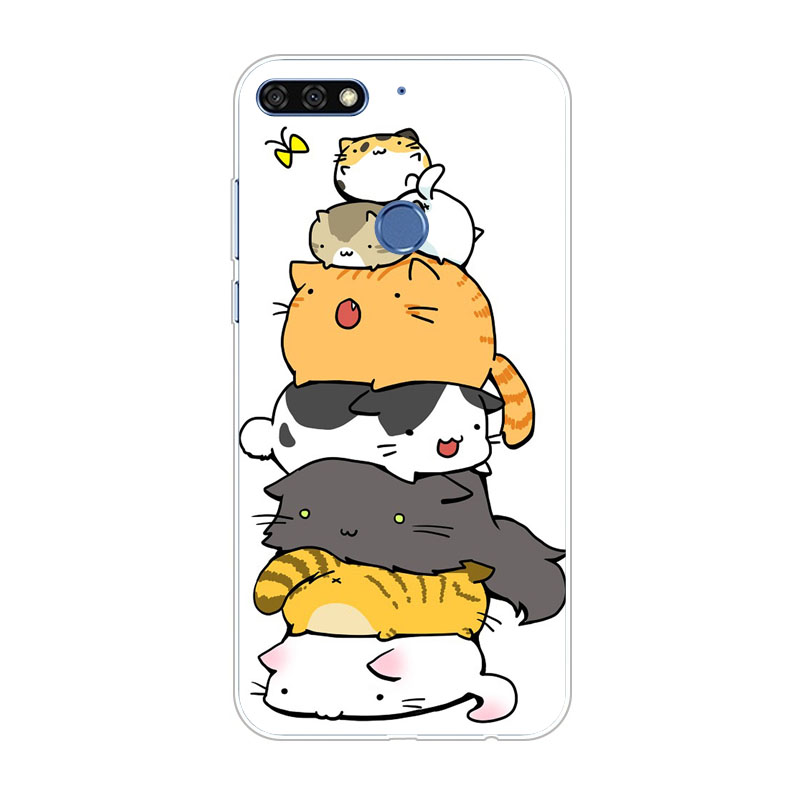 Case Huawei Y7 Pro 2018 / Pre-order * ซิลิกอนน่ารัก การ์ตูนจิตรกรรมTPU Soft *