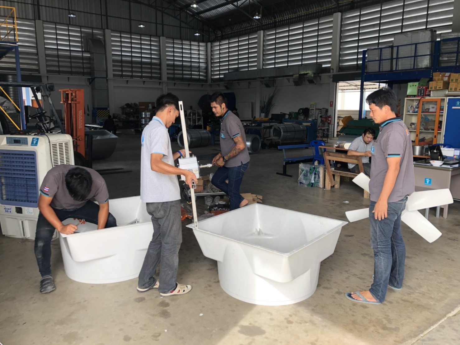 พัดลมฟาร์มไฟเบอร์กลาส ESC1460-Fiber (50 นิ้ว)