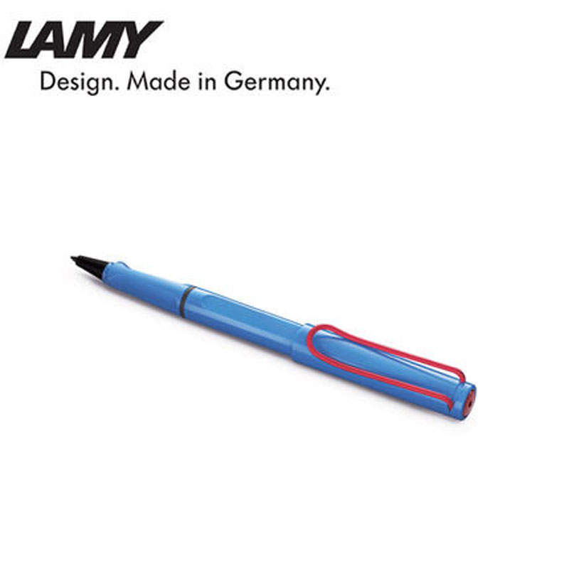 LAMY Safari rollerball pen Royal blue with red clip 2015 limited edition