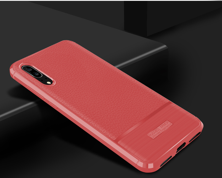 Case Huawei P20 / Pre-order * เคสผิวลิ้นจี่ + เนื้อและแปรง TPU *