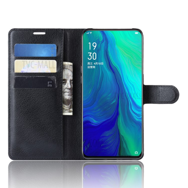 Case OPPO Reno 10x Zoom / พรีออเดอร์ * เคสซองหนังกระเป๋าสตางค์หนังลิ้นจี่ *