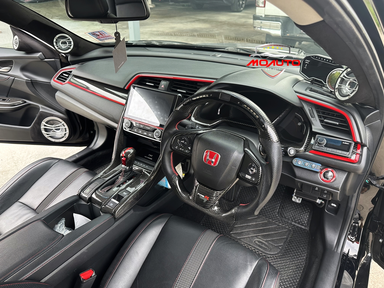 คอนโซลหน้าคาร์บอนแท้ CIVIC FC / FK 2016-2021