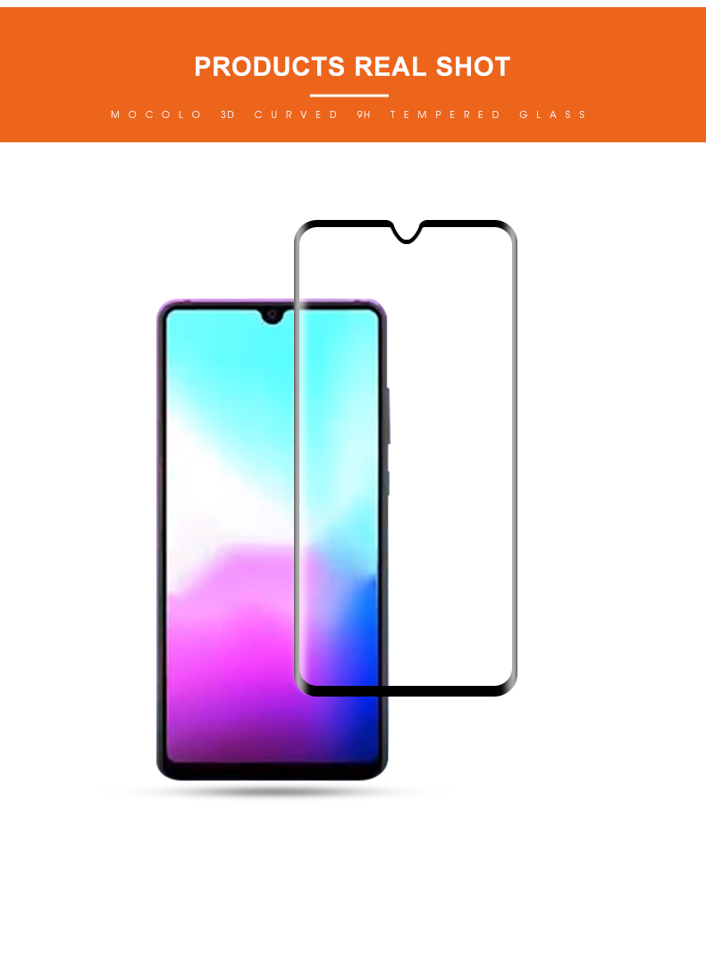 กระจกนิรภัย Huawei Mate 20 / Pre-order * MOCOLO การออกแบบโค้ง 3D ครอบคลุมเต็มรูปแบบและการป้องกันเต็มรูปแบบของหน้าจอ *