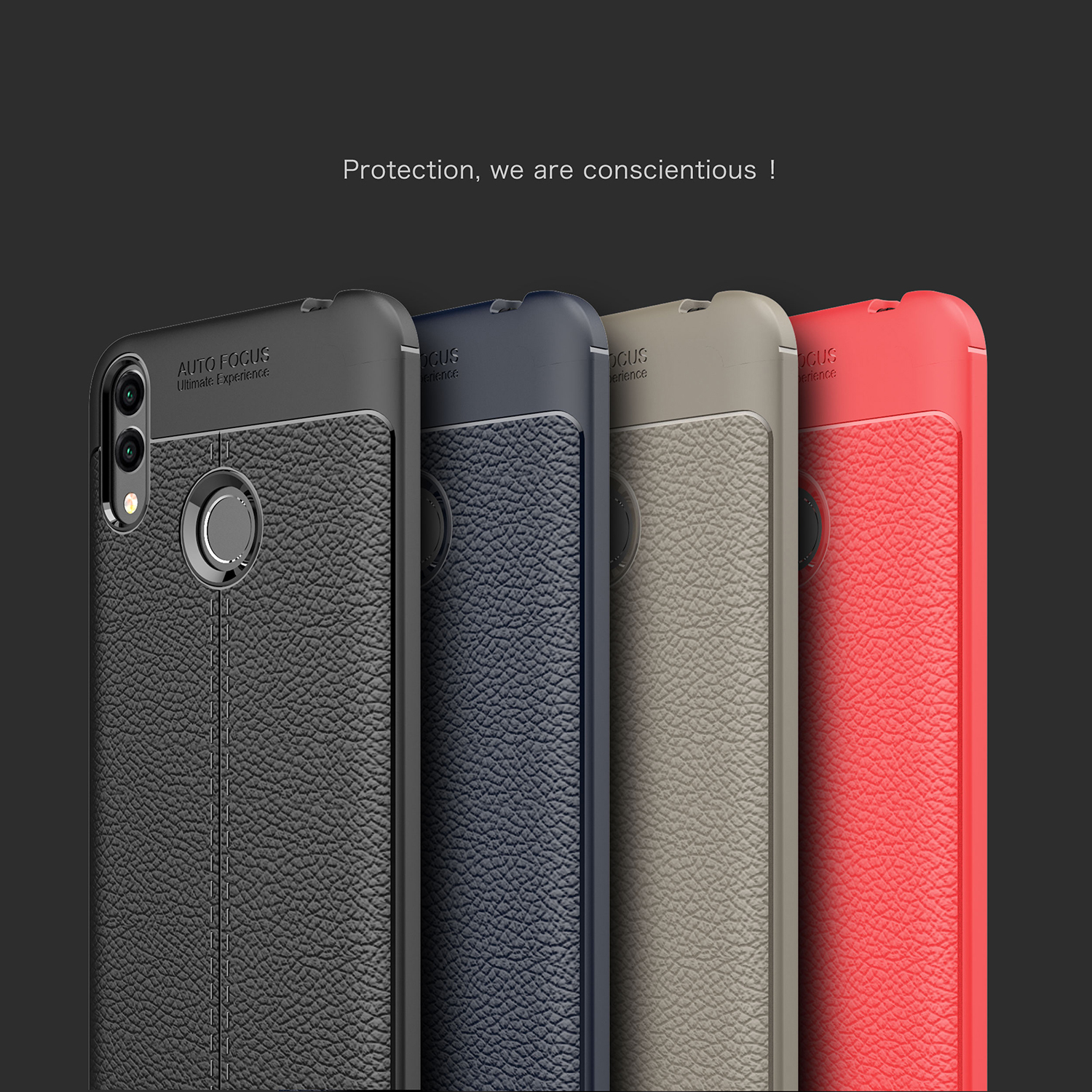 Case Huawei Honor 8C / Pre-Order * เคส TPU เนื้อลิ้นจี่ *