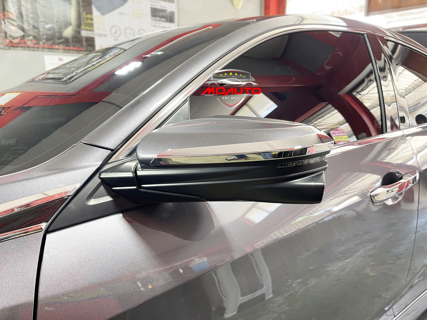 คิ้วกระจกมองข้างโครเมียม CIVIC FC/FK