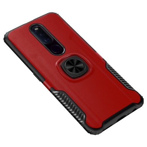 Case OPPO F11 Pro / Pre-Order * เคสแม่เหล็กรถกันกระแทกพร้อมแหวนเกราะทองคำ 360 องศา *