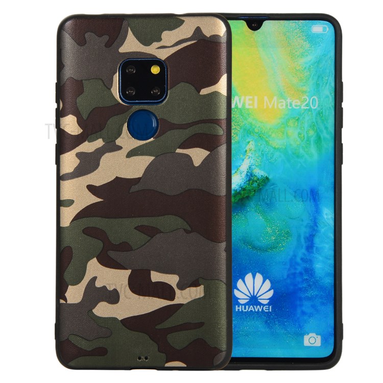 Case Huawei Mate 20 # พร้อมส่ง * เคส ลายพราง TPU กันกระแทก - เขียว *
