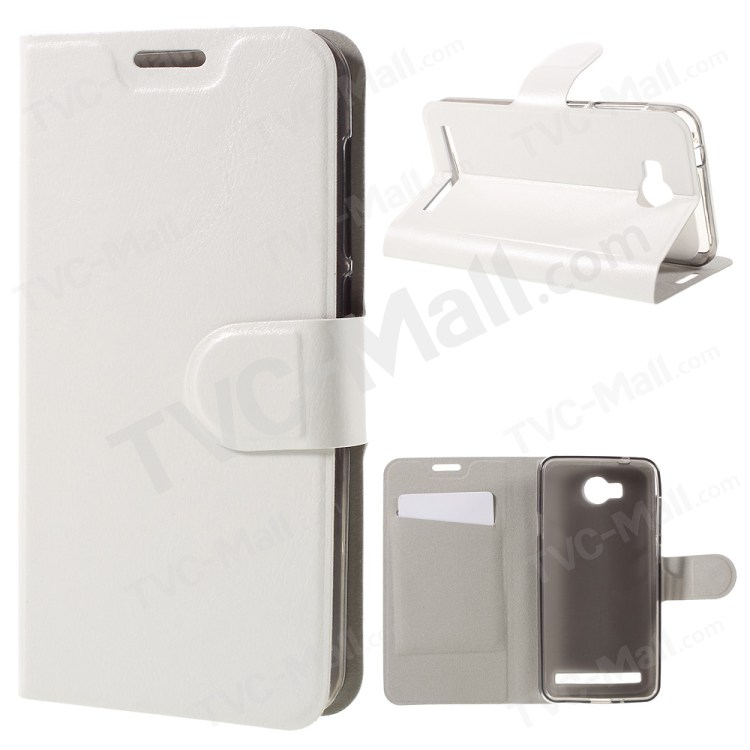 Case Huawei Y3II / Pre-order * เคสผิวหนังม้า ฝาครอบด้านหน้าฝังด้วยแผ่นเหล็กป้องกันที่ดี *