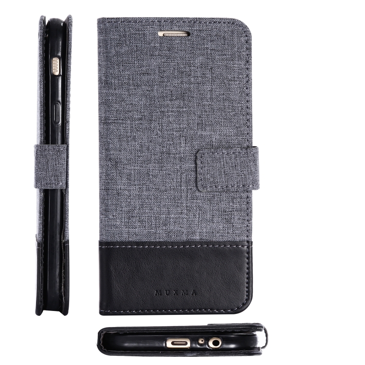 Case Samsung Galaxy A7 2017 / Pre-order * MUXMA MX102 ซองหนังผ้าใบพลิกแนวนอนพร้อมขาตั้งและช่องเสียบการ์ดและกระเป๋าสตางค์ *