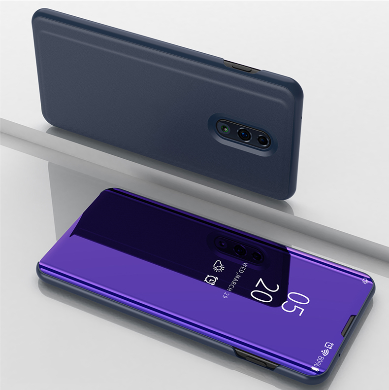 Case OPPO Reno / Pre-order * ทำจากวัสดุหนัง PC + PU หน้าต่างโปร่งแสงเพื่อการดูข้อมูลที่ง่าย *