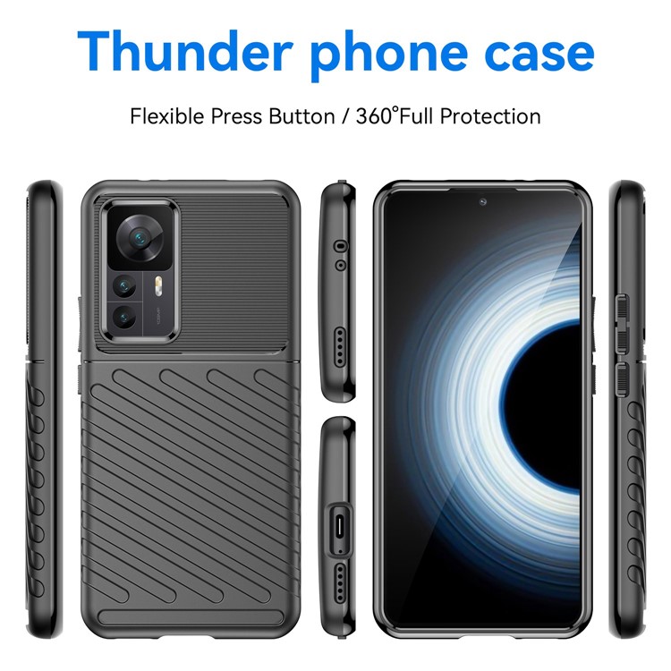 Case Xiaomi 12T Pro 5G # Pre-Order * เคสโทรศัพท์ TPU หนา Drop Protection ฝาครอบป้องกันลายนิ้วมือ *