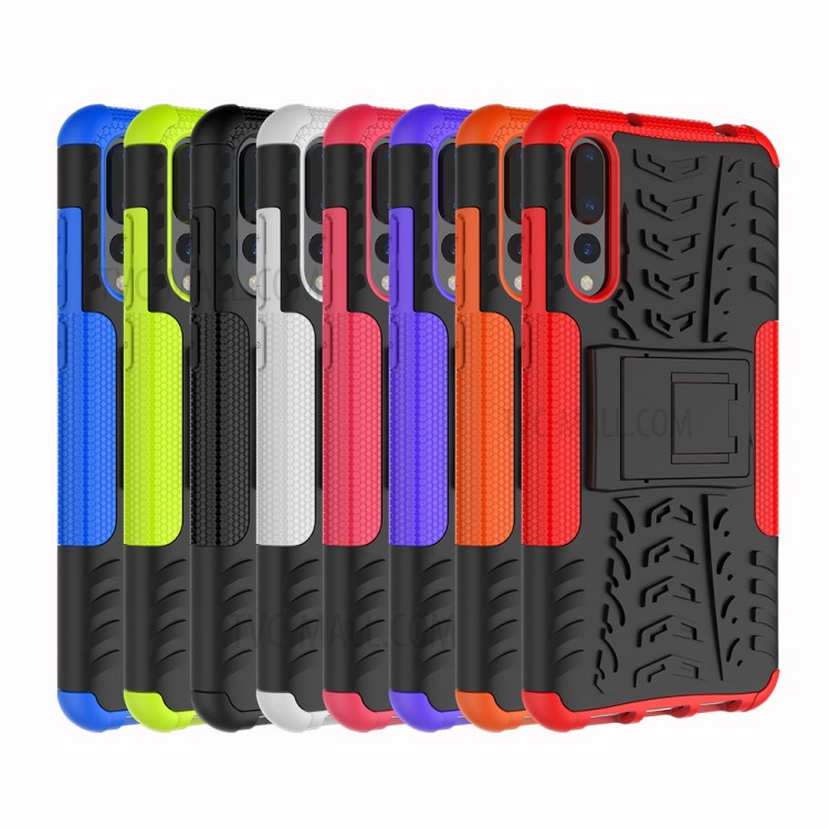 Case Huawei P20 Pro / Pre-order * พีซีภายนอก + ด้านใน TPU = การป้องกันชั้นสองชั้น พร้อมขาตั้ง *