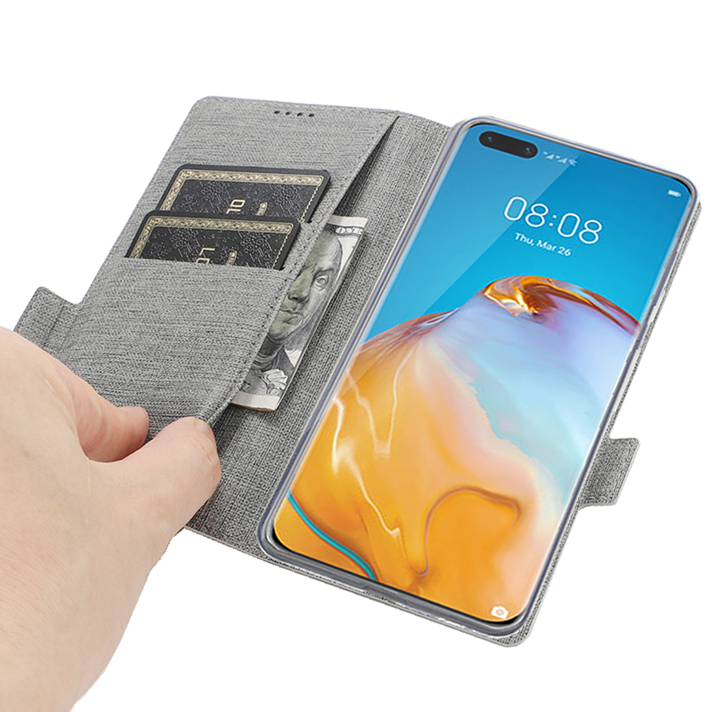 Case Huawei P40 Pro+ / Pre-order * VILI DMK ใช้หนัง PU คุณภาพดีและวัสดุ TPU พร้อมพื้นผิวไขว้ที่เรียบง่าย *