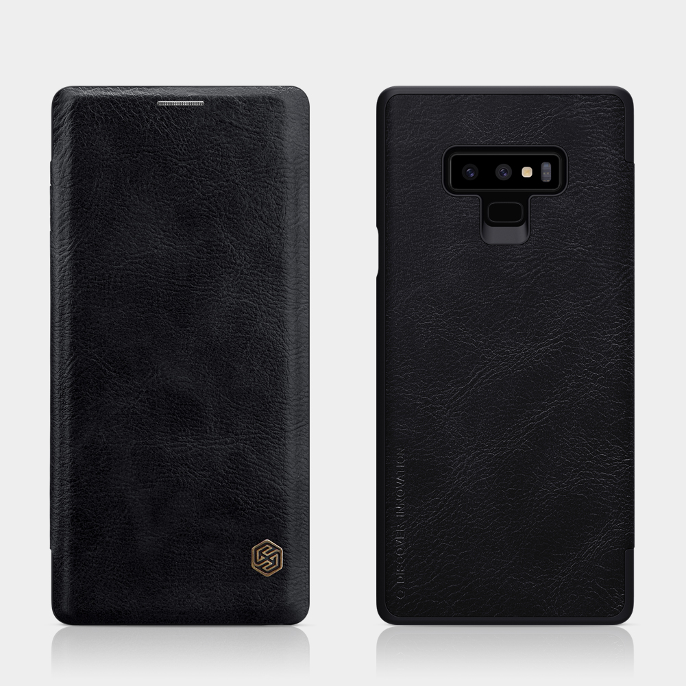 Case Samsung Galaxy Note9 # Pre-Order * NILLKIN Qin Series กระเป๋าใส่บัตรหนัง PU - สีดำ *