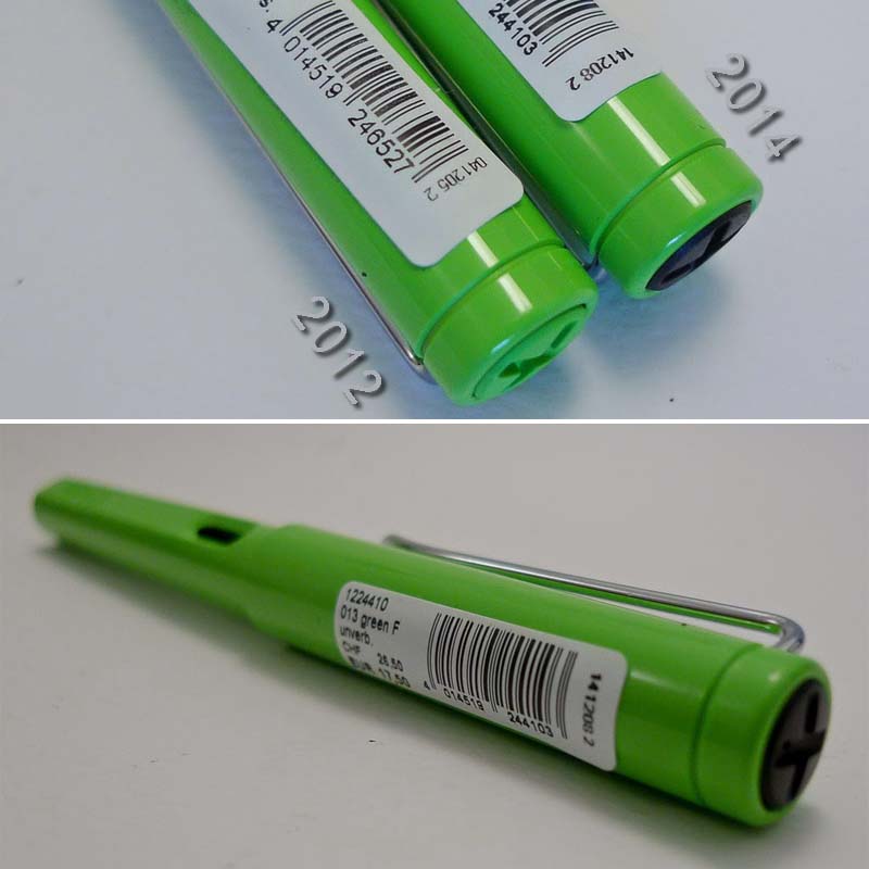 Lamy Safari Fountain pens Apple Green 2012 Limited edition