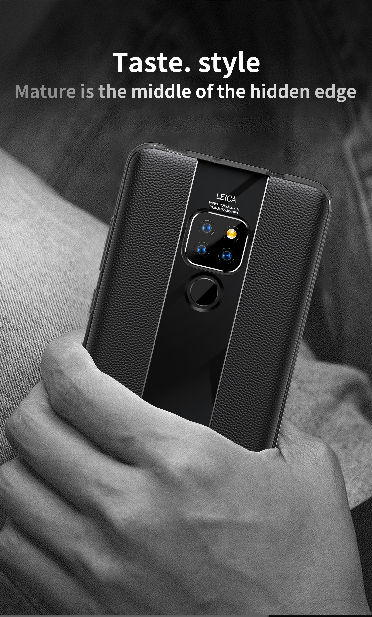 Case Huawei Mate 20 X / Pre-order * เคสหนังวัวแท้เคลือบ TPU ออกแบบกำมะหยี่ภายในเพื่อป้องกันแรงเสียดทาน *