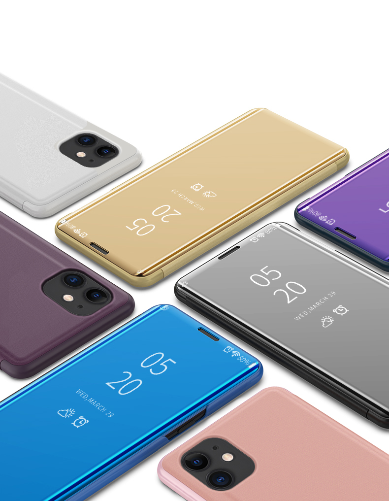 Case iPhone 12 Pro Max / Pre-Order * เคสแผ่นปิดกระจกหน้าต่าง Surface View Window ทำจากวัสดุหนัง PC + PU *