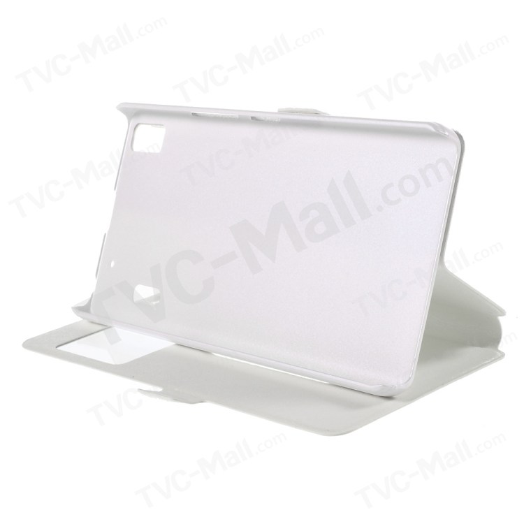 Case Lenovo A7000 / Pre-order * เคสผิวผ้าไหม 2 ช่องหน้าต่าง *