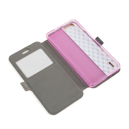 Case Huawei Honor 6 / Pre-order * เคสหน้าต่างหนัง pu ดูหน้าต่าง เคสsoft tpu ซิลิโคนปกหลัง *