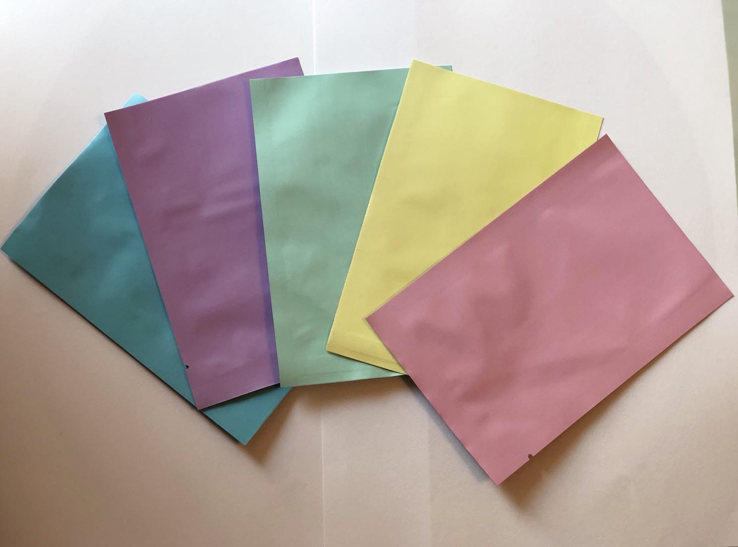 ถุงฟอยด์ใส่สบู่สีพาสเทล ขนาด 10*15 cm 100 ชิ้น 004478