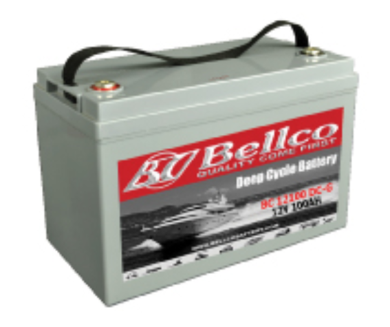 แบตเตอรี่เจลดีพไซเคิลเบลโก้ GEL Deep cycle Bellco 100Ah (BC-12100DC-G)