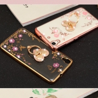 Case Huawei P9 Plus / Pre-order * เคสหรูหราเทคนิคการชุบทอง TPU ซิลิโคนอ่อนนุ่ม + แหวน *