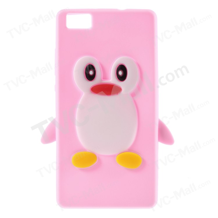 Case Huawei P8 Lite / Pre-order * 3D เพนกวินซิลิโคน *