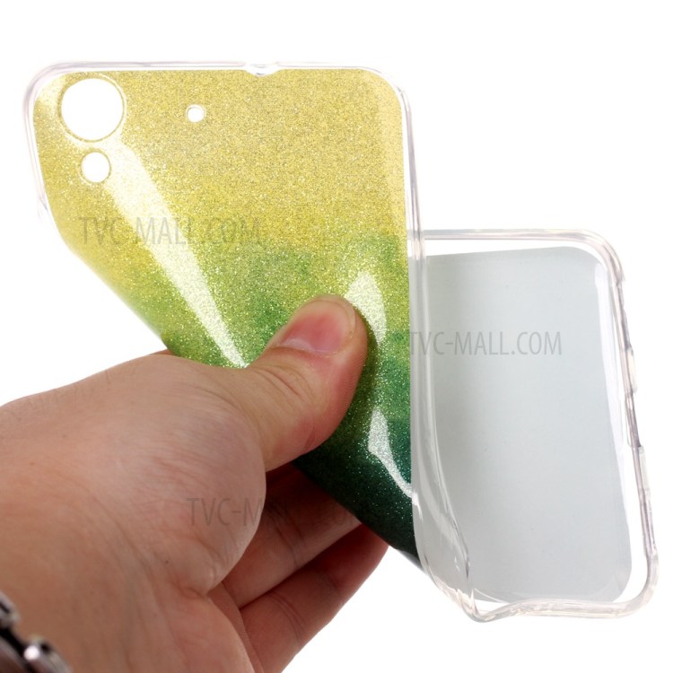 Case Huawei Y6ii / Pre-order * เคส TPU ซอฟท์ พื้นผิวมันวาวฝังตัวอยู่กับผงแวว *